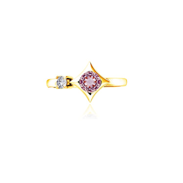 Aura Curve Morganite Ring