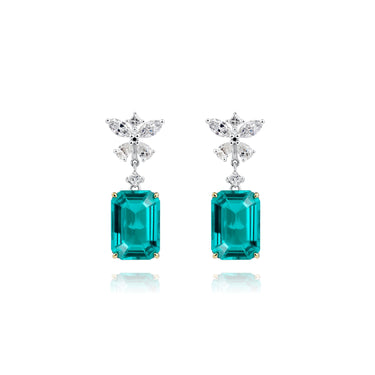 Pulse Emerald Two Way Earrings