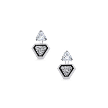 Snow Artistry Ear Jacket Earrings, Small
