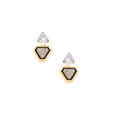 Snow Artistry Ear Jacket Earrings, Small