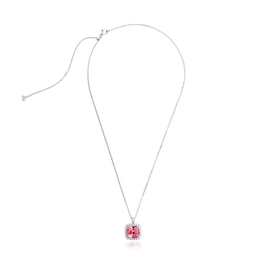 Stellar Halo Two-Way Cushion Padparadscha Ring